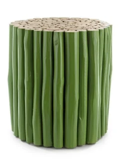 New Bizzotto TAVOLINO IN LEGNO VERDE - GUADALUPE