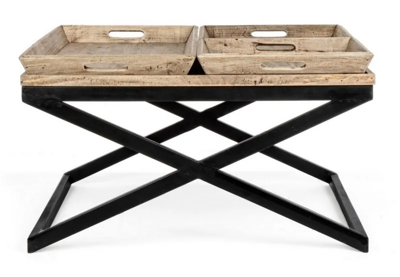 Hot Bizzotto TAVOLINO IN LEGNO 90X90 - TRAY