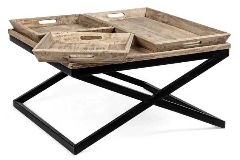Hot Bizzotto TAVOLINO IN LEGNO 90X90 - TRAY