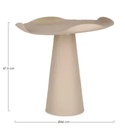 Online Bizzotto TAVOLINO IN METALLO BEIGE - LALITA