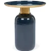 Clearance Bizzotto TAVOLINO IN METALLO BLU D40.5 - NALIMA