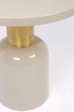 New Bizzotto TAVOLINO IN METALLO CREMA D50.5 - NALIMA