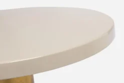 New Bizzotto TAVOLINO IN METALLO CREMA D50.5 - NALIMA