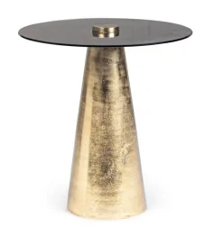 New Bizzotto TAVOLINO IN METALLO E PIANO IN VETRO D45 - DINPAL