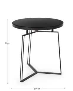 Online Bizzotto TAVOLINO IN METALLO NERO D50 - ZAIRA