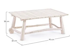 Online Bizzotto TAVOLINO IN TEAK 90X60 - SAHEL