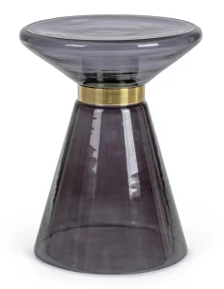 Best Bizzotto TAVOLINO IN VETRO GRIGIO FUM - AZMIN