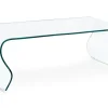 Discount Bizzotto TAVOLINO IN VETRO 120X60 - IRIDE