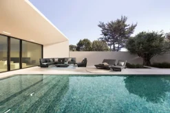 Outlet Bizzotto TAVOLINO MODULARE IN ALLUMINIO ANTRACITE WG21 - INFINITY