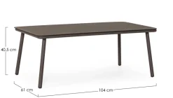 Bizzotto TAVOLINO SPIKE 104X61 RAVEN QS25