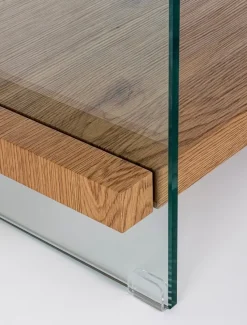 Outlet Bizzotto TAVOLINO 50X50 NERO - LINE WOOD