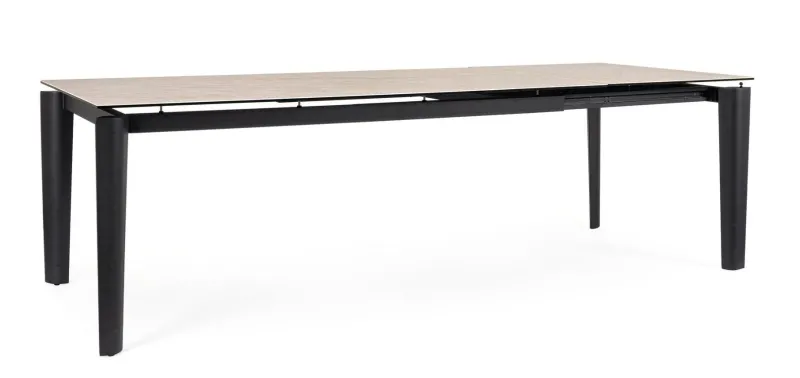 Bizzotto TAVOLO ALL. ASIRI 180/250X100 NERO