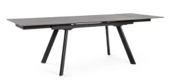 Outlet Bizzotto TAVOLO ALL. JARKKO 160-240X90 NERO