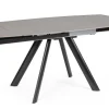 Discount Bizzotto TAVOLO ALL. RAILI 119.5/180X85 NERO/GRIG