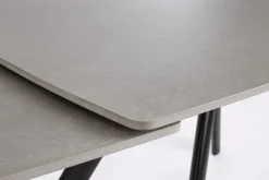 Discount Bizzotto TAVOLO ALL. RAILI 119.5/180X85 NERO/GRIG