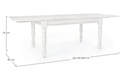 Best Bizzotto TAVOLO ALLUNGABILE IN LEGNO - COLETTE