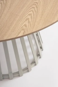 Discount Bizzotto TAVOLO CILLIAN D120 WARM GREY/NATURAL