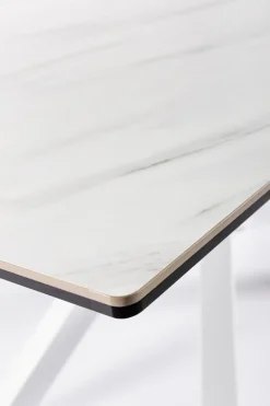 New Bizzotto TAVOLO CON PIANO IN CERAMICA BIANCO - SEAN