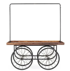 Best Bizzotto TAVOLO ESPOSITORE IN LEGNO CON RUOTE