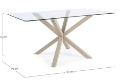 Sale Bizzotto TAVOLO FISSO IN VETRO - MAY