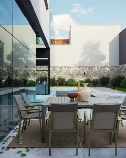 Sale Bizzotto TAVOLO IN ALLUMINIO ANTRACITE CX23 - KIPLIN