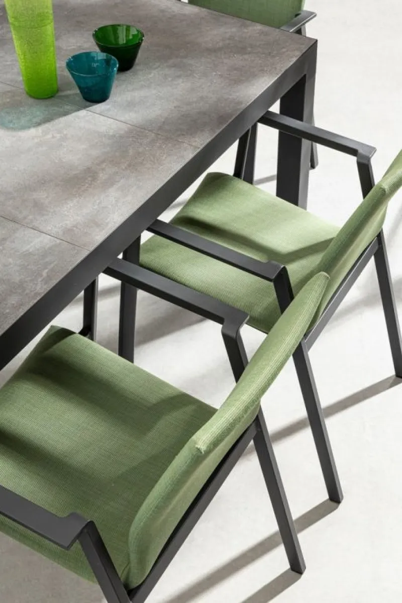 Discount Bizzotto TAVOLO IN ALLUMINIO ANTRACITE JX55 - MASON