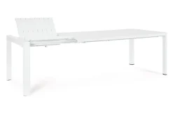 Outlet Bizzotto TAVOLO IN ALLUMINIO BIANCO CX21 - KIPLIN