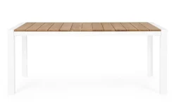 Bizzotto TAVOLO IN ALLUMINIO BIANCO GK50 - CAMERON