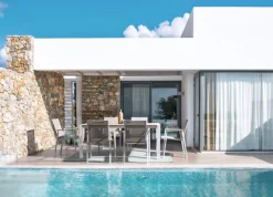 Bizzotto TAVOLO IN ALLUMINIO BIANCO GK50 - CAMERON