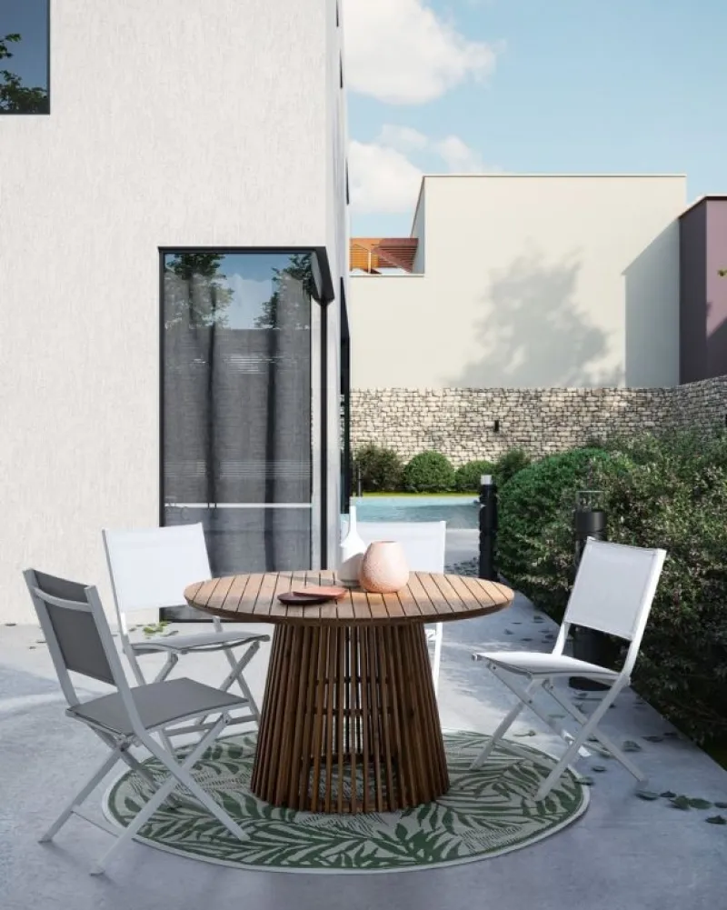 Best Bizzotto TAVOLO IN ALLUMINIO D120 FSC - RODANO