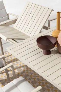 Outlet Bizzotto TAVOLO IN ALLUMINIO RASTIN - KIPLIN