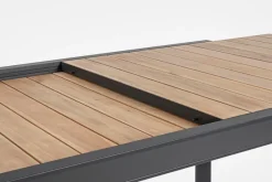 Discount Bizzotto TAVOLO IN ALLUMINIO 220-340X100 ANTRACITE YK13 - BELMAR