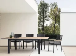 Discount Bizzotto TAVOLO IN ALLUMINIO 220-340X100 ANTRACITE YK13 - BELMAR