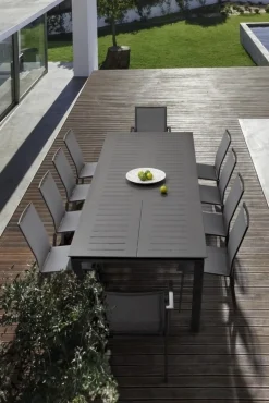 Online Bizzotto TAVOLO IN ALLUMINIO 200/300X110 ANTRACITE CX23 - KONNOR