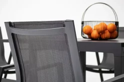 Best Bizzotto TAVOLO IN ALLUMINIO 83/166X80 ANTRACITE YK13 - PELAGIUS