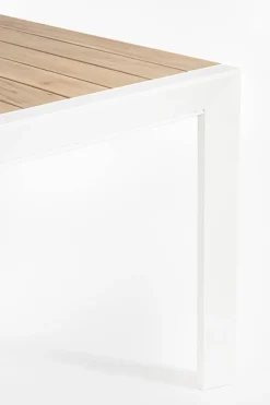 Discount Bizzotto TAVOLO IN ALLUMINIO 160-240X100 BIANCO YK11 - BELMAR