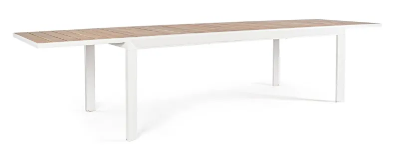Online Bizzotto TAVOLO IN ALLUMINIO 220-340X100 BIANCO YK11 - BELMAR