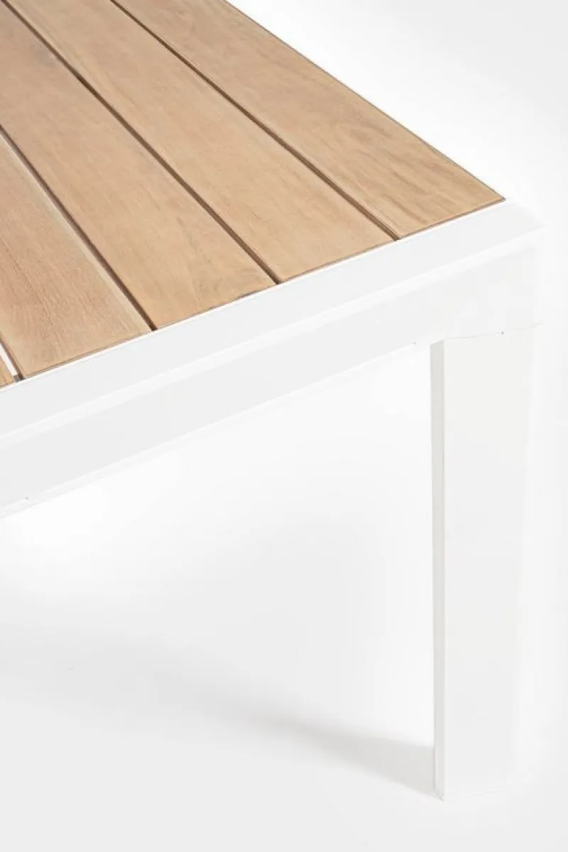 Online Bizzotto TAVOLO IN ALLUMINIO 220-340X100 BIANCO YK11 - BELMAR