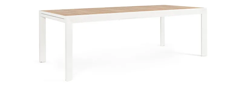Online Bizzotto TAVOLO IN ALLUMINIO 220-340X100 BIANCO YK11 - BELMAR