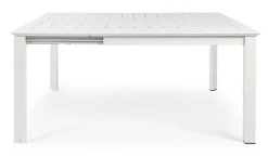 Best Bizzotto TAVOLO IN ALLUMINIO 110/160X160 BIANCO CX21 - KONNOR