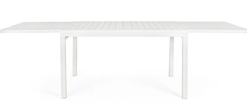 Best Bizzotto TAVOLO IN ALLUMINIO 135/270X90 BIANCO YK11 - PELAGIUS