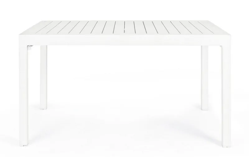 Best Bizzotto TAVOLO IN ALLUMINIO 135/270X90 BIANCO YK11 - PELAGIUS