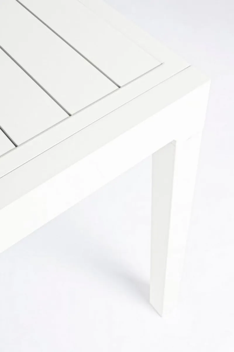 Best Bizzotto TAVOLO IN ALLUMINIO 135/270X90 BIANCO YK11 - PELAGIUS