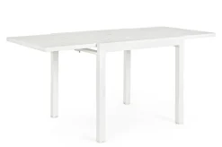 Bizzotto TAVOLO IN ALLUMINIO 83/166X80 BIANCO YK11 - PELAGIUS