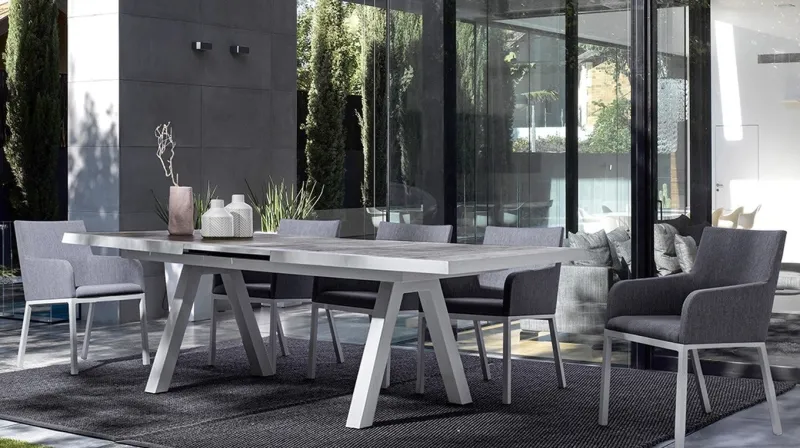 Best Bizzotto TAVOLO IN ALLUMINIO 205/265X103 LUNAR - KRION