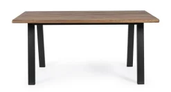 Online Bizzotto TAVOLO IN LEGNO ANTRACITE 160X90 - OSLO FSC