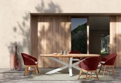 Hot Bizzotto TAVOLO IN TEAK BIANCO RT01 - PALMDALE