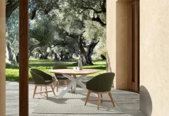 Discount Bizzotto TAVOLO IN TEAK BIANCO RT01 - PALMDALE