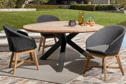 Discount Bizzotto TAVOLO IN TEAK CARBON RT02 - PALMDALE