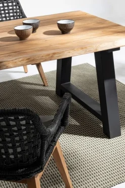 Online Bizzotto TAVOLO IN TEAK RICICLATO ANTARCITE AM03 - ROLLAND